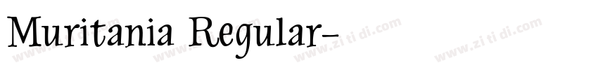 Muritania Regular字体转换